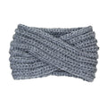 Wide Solid Twisted Soft Knit Earmuff Headband Ear Warmer